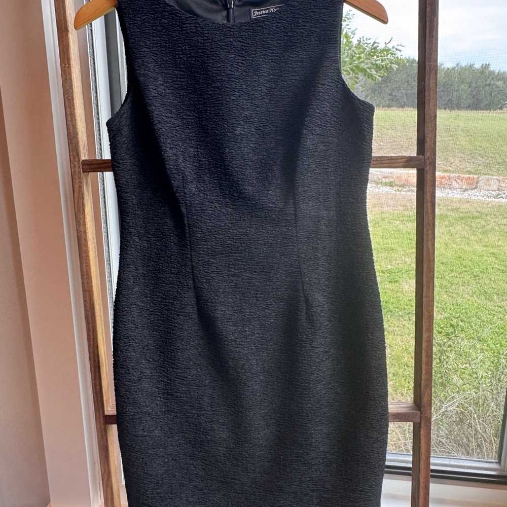 Petite Sophisticate Black Sheath Dress - Classic Work-to-Event Style